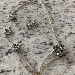 Brighton necklace and earrings